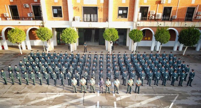 Un total de 153 guardias civiles se incorporan en fase de prácticas a la provincia de Sevilla.