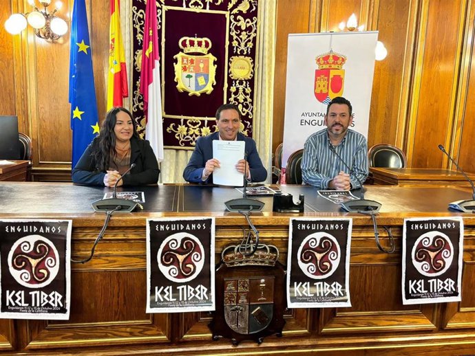 El presidente de la Diputación de Cuenca, Álvaro Martínez Chana, durante la presentación de Keltiber 2024.
