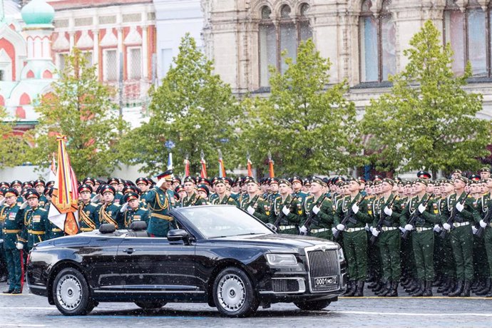 Archivo - Image de archivo del desfile de las Fuerzas Armadas de Rusia durante el Día de la Victoria, en Moscú.