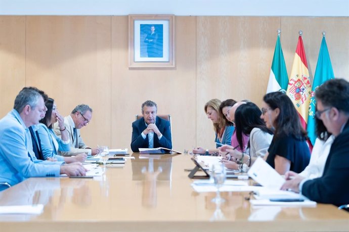 Junta de Gobierno de la Diputación de Sevilla, celebrada en la sede del organismo provincial.