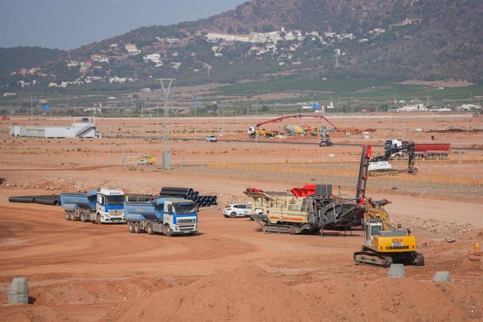 Archivo - Obras de la gigafactoría de PowerCo en Parc Sagunt II