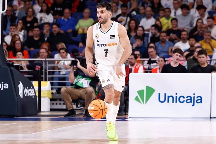 Facundo Campazzo durante un partido con el Real Madrid