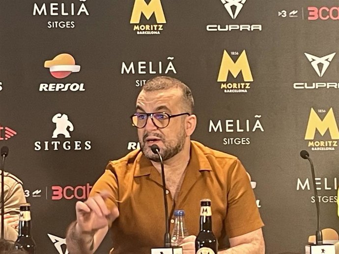 El director Nacho Vigalondo, en la presentación de 'Daniela forever' en el Festival de Sitges