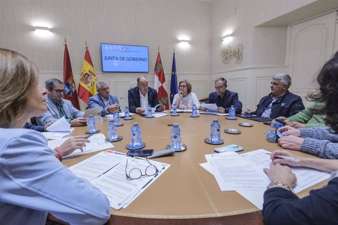 Reunión de la Junta de Gobierno de la Diputación de Segovia.