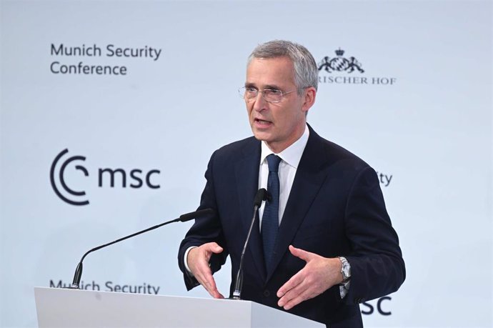 Archivo - Jens Stoltenberg asiste a la Conferencia de Seguridad de Múnich en 2023