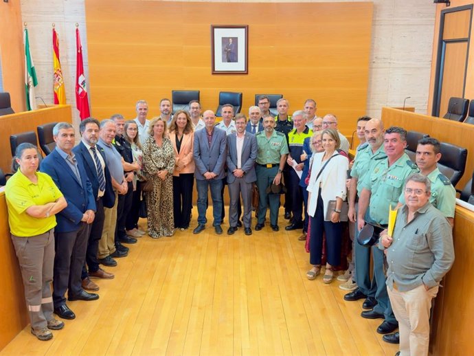 Foto de grupo de la junta local de seguridad de Dos Hermanas