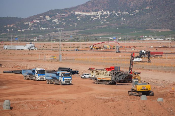 Archivo - Arxiu - Obres de la gigafactoría de PowerCo en Parc Sagunt II