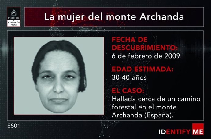 Mujer sin identificar hallada muerta en febrero de 2009 en Bilbao