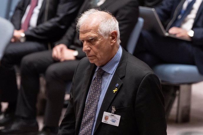 September 25, 2024, New York, New York, United States: Josep Borrell Fontelles, High Representative of the European Union for Foreign Affairs and Security Policy and Vice President of the European Commission attends UN Security Council meeting on Middle E