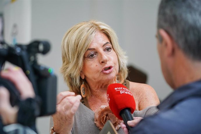 La presidenta de Covite, Consuelo Ordóñez, en Vitoria