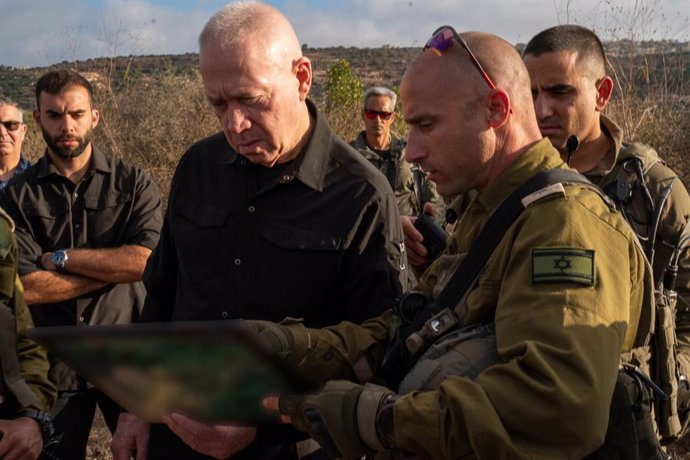 September 30, 2024, Israel: Israeli Minister of Defense YOAV GALLANT visits Israel's northern border, where he met with troops serving in Brigade 188 and the Golani Brigade in Operation Northern Arrows. Gallant was briefed by commanders on the ground abou