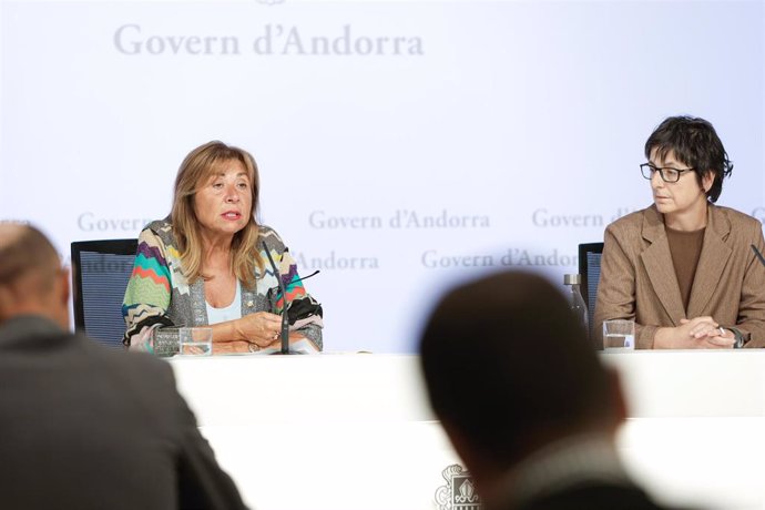 Marsol y Alberch durante la rueda de prensa de este martes