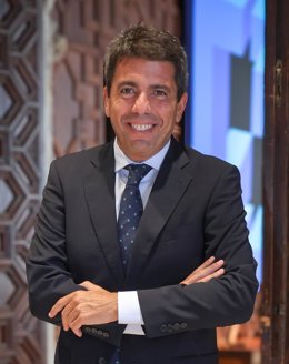 El 'president' Carlos Mazón en el Palau de la Generalitat