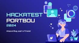 Cartel promocional del Hackatest Portbou 2024