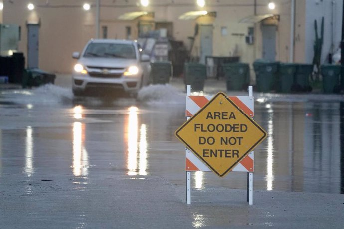 Imagen de archivo de fuertes lluvias en Florida. 