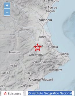 Un terremoto de magnitud 2,5 con epicentro en Novetlè se deja sentir en la Costera sin causar daños