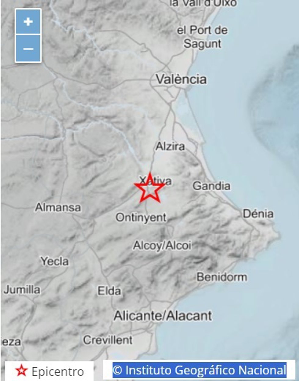 Un terremoto de magnitud 2,5 con epicentro en Novetl se deja sentir en la Costera sin causar daños