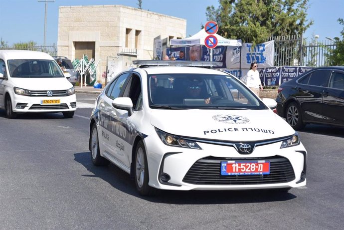 Archivo - Coche de la Policía de Israel