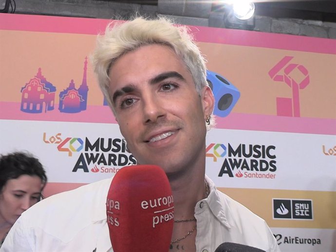 Alvaro de Luna en la cena de los nominados de 'Los40 Music Awards' en el Museo Maritim de Barcelona