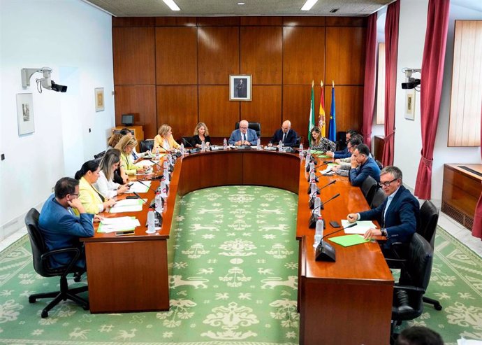 Reunión de la Junta de Portavoces del Parlamento andaluz.