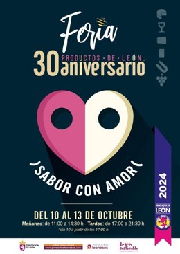 Cartel anunciador de la XXX edición de la Feria de los Productos de León.