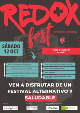 La 2ª edición de REDOX Fest en Arnedo volverá a concienciar a jóvenes sobre el consumo de alcohol y otras drogas