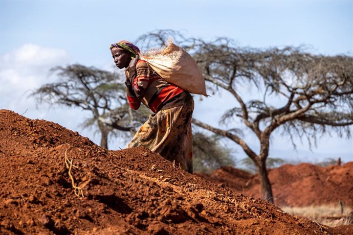 Imagen de una mujer en Oromia, región de Etiopía, donde la sequía ha provocado grandes estragos.