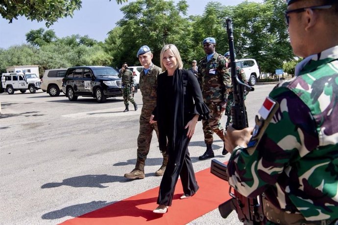 Archivo - Imagen de achivo de la coordinadora especial de la ONU para Líbano, Jeanine Hennis-Plasschaert, y el jefe de la Fuerza Provisional de Naciones Unidas en este país, Aroldo Lázaro