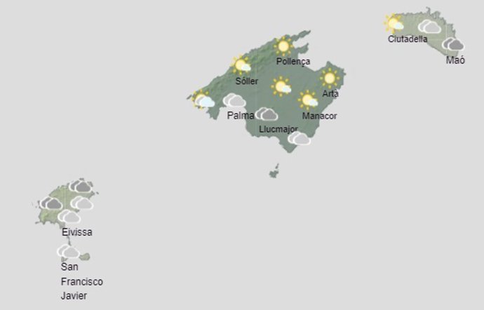El tiempo hoy, jueves 10 de octubre, en Baleares.