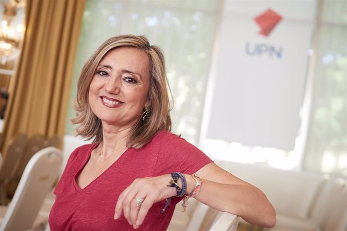 Archivo - La presidenta de UPN, Cristina Ibarrola.