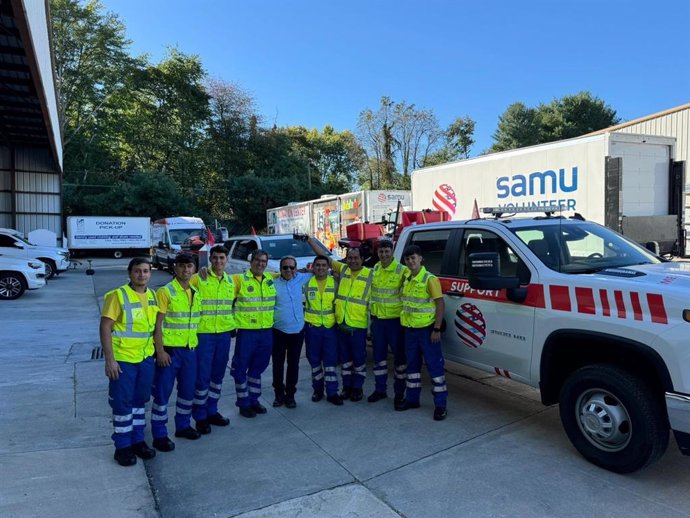 Voluntarios de SAMU.