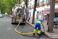 Ayuntamiento de Jerez intensifica la limpieza de alcantarillado e imbornales ante la previsión de lluvias torrenciales