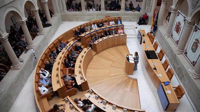 Intervención de la presidenta del Parlamento, Marta Fernández