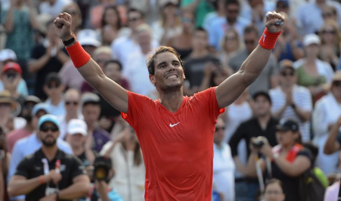 Rafa Nadal celebra su victoria en un torneo