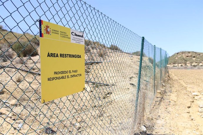 Archivo - Detalle de la parcela contaminada por el accidente nuclear en Palomares (Almería).