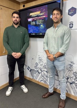 Pau Beltrán y Manuel Sánchez Palacios durante la presentación del evento.