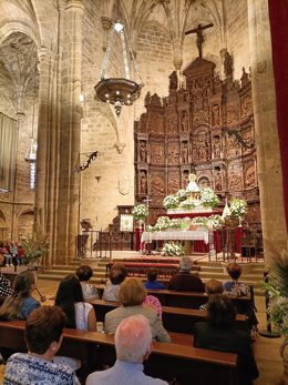 La Virgen de la Montaña en la concatedral de Santa María en Cáceres