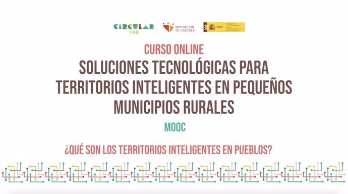 Abiertas las inscripciones para el curso online de la Diputación de Cáceres sobre Territorios Inteligentes en el mundo rural