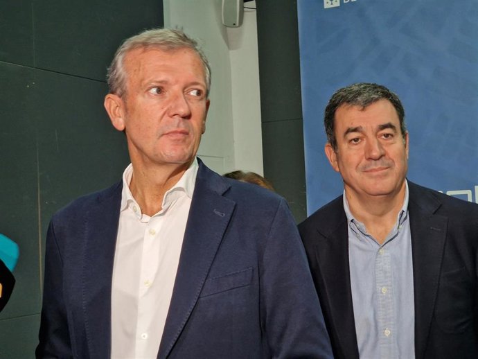 Rueda y Rodríguez este jueves en Vigo.