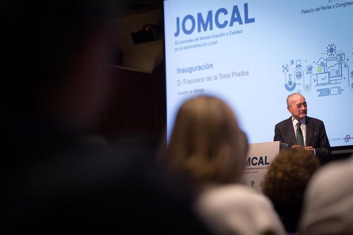 El alcalde de Málaga en la inauguración de XII Jornadas de Modernización y Calidad en la Administración Local