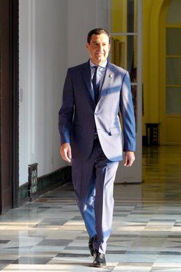 El presidente de la Junta de Andalucía, Juanma Moreno