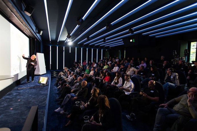 Ferran Adrià durante la sesión magistral que ha ofrecido en la Berlin Food Week