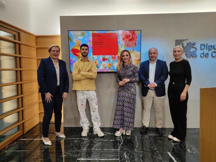 (Desde La Izda.) Sánchez, Luque, Ruiz, Duque Y Van Den Eynde En La Presentación De Actividades En El Marco De Flora.