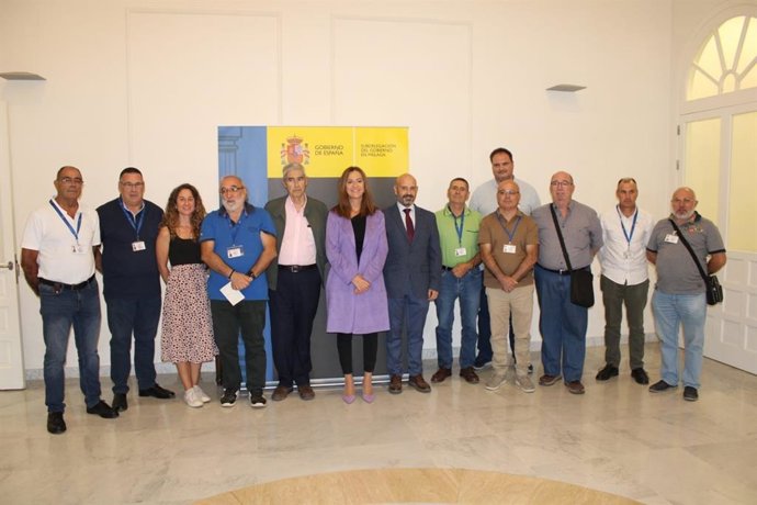 La directora general de Protección Civil y Emergencias, Virginia Barcones, junto al Subdelegado del Gobierno en Málaga.