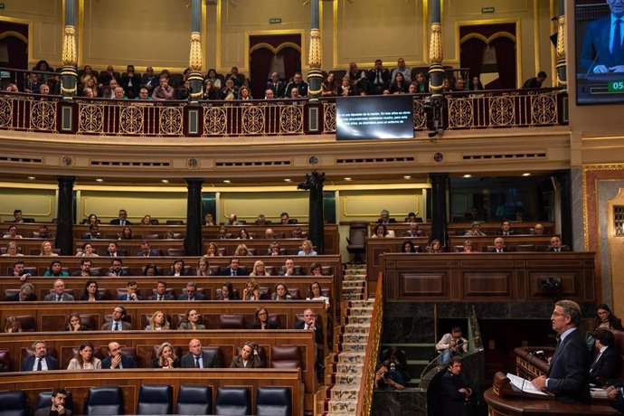 Una sesión plenaria del Congreso de los Diputados, a 10 de octubre de 2024, en Madrid (España). 