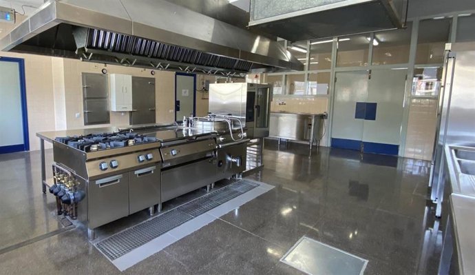 Cocina 'in situ' de un centro escolar de navarra.