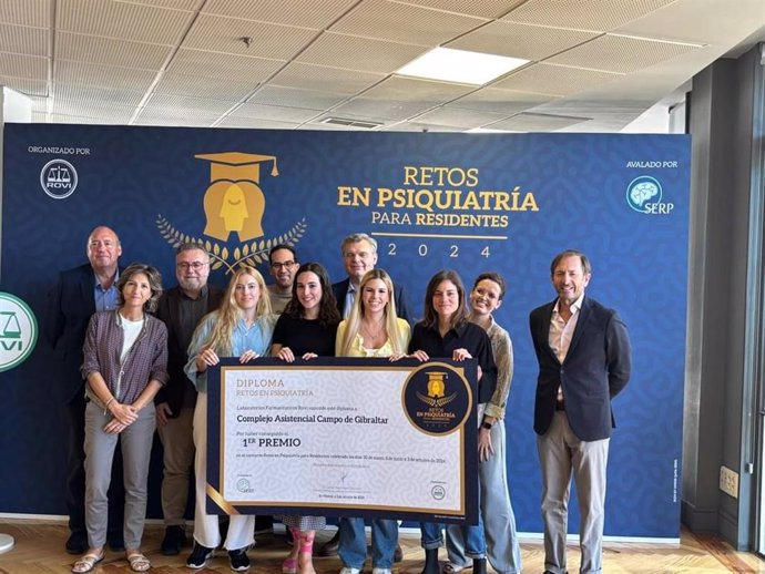 Equipo de residentes de Psiquiatría del Campo de Gibraltar premiado.