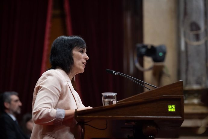 La líder d'Aliança Catalana, Sílvia Orriols, al Parlament