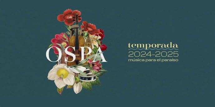 Cartel de la temporada de abono 2024-2025  de la Orquesta Sinfónica del Principado de Asturias (OSPA).