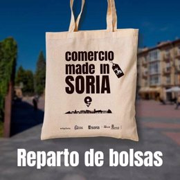 Imagen de la bolsa de tela de la nueva campaña comercial de Soria